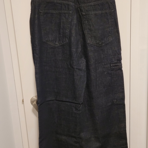 Zara Women's Relaxed Cargo Mid Rise Jeans - Picture 5 of 6